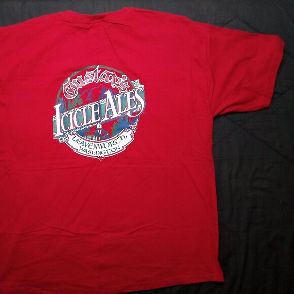 Vintage Gustav's Icicle Ales Leavenworth Washington T-Shirt - Picture 8 of 8